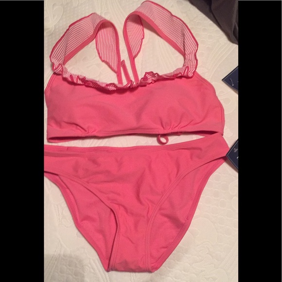 DARLING 2 PIECE SET LAUREN JAMES BATHING SUIT. - Picture 2 of 10